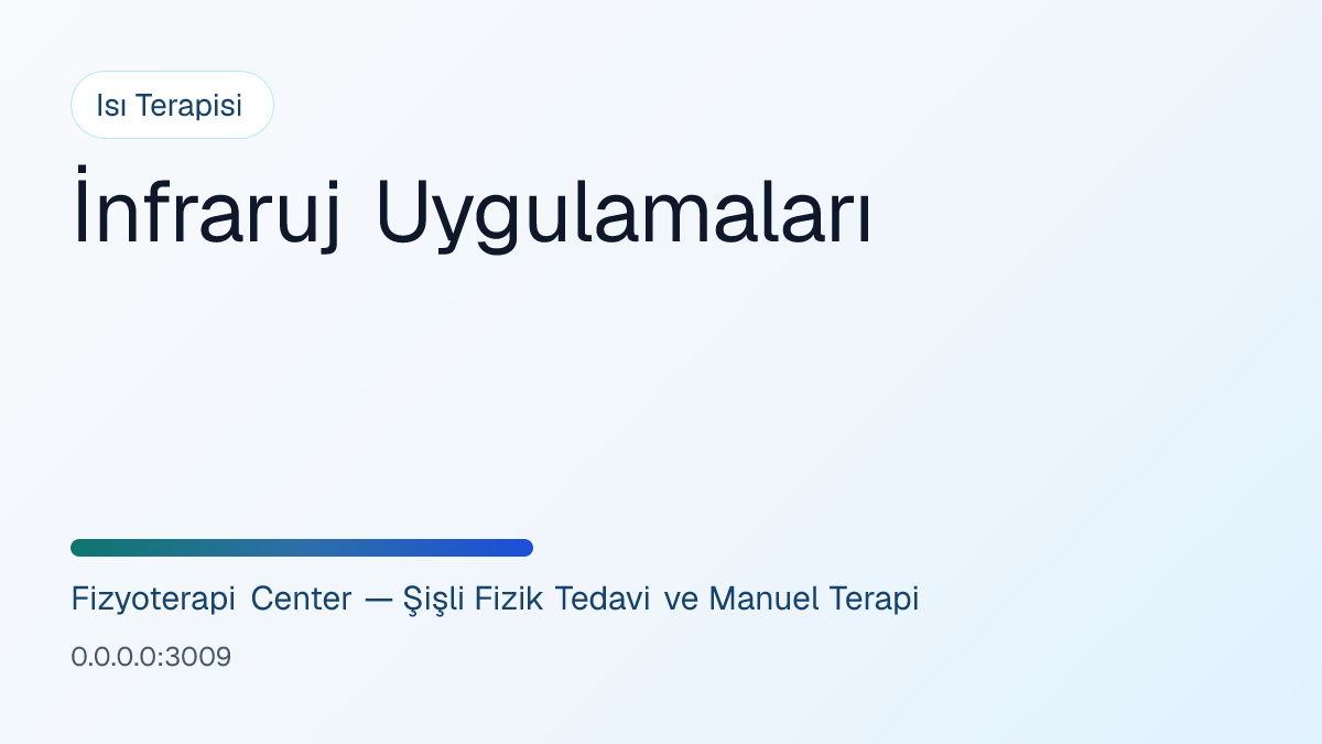 İnfraruj Uygulamaları